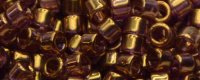 TOHO Aiko Precision Cylinder Bead. Dark Amethyst Gold Luster TB-201 (image for) TOHO Aiko Precision Cylinder Bead. Dark Amethyst Gold Luster TB-201