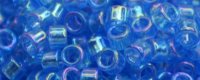 TOHO Aiko Precision Cylinder Bead. Dark Aqua Transparent Rainbow TB-479 (image for) TOHO Aiko Precision Cylinder Bead. Dark Aqua Transparent Rainbow TB-479