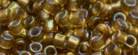 TOHO Aiko Precision Cylinder Bead. Dark Bronze Lined Topaz Rainbow TB-278 (image for) TOHO Aiko Precision Cylinder Bead. Dark Bronze Lined Topaz Rainbow TB-278