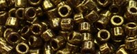 TOHO Aiko Precision Cylinder Bead. Dark Brown 24k Gilded Marbled Opaque TB-1705 (image for) TOHO Aiko Precision Cylinder Bead. Dark Brown 24k Gilded Marbled Opaque TB-1705