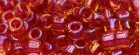 TOHO Aiko Precision Cylinder Bead. Dark Rose Lined Topaz TB-241 (image for) TOHO Aiko Precision Cylinder Bead. Dark Rose Lined Topaz TB-241