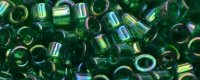 TOHO Aiko Precision Cylinder Bead. Emerald Transparent Rainbow TB-179 (image for) TOHO Aiko Precision Cylinder Bead. Emerald Transparent Rainbow TB-179