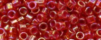TOHO Aiko Precision Cylinder Bead. Fuchsia Lined Ruby Rainbow TB-1822 (image for) TOHO Aiko Precision Cylinder Bead. Fuchsia Lined Ruby Rainbow TB-1822