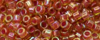 TOHO Aiko Precision Cylinder Bead. Fuchsia Lined Topaz Rainbow TB-1823 (image for) TOHO Aiko Precision Cylinder Bead. Fuchsia Lined Topaz Rainbow TB-1823