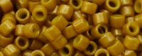 TOHO Aiko Precision Cylinder Bead. Gold Lined Mustard Matte Luster TB-1623F (image for) TOHO Aiko Precision Cylinder Bead. Gold Lined Mustard Matte Luster TB-1623F