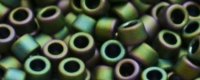 TOHO Aiko Precision Cylinder Bead. Green Iris Metallic Matte TB-707 (image for) TOHO Aiko Precision Cylinder Bead. Green Iris Metallic Matte TB-707