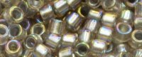 TOHO Aiko Precision Cylinder Bead. Grey Lined Black Diamond Rainbow TB-1807 (image for) TOHO Aiko Precision Cylinder Bead. Grey Lined Black Diamond Rainbow TB-1807