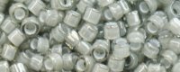 TOHO Aiko Precision Cylinder Bead. Grey Lined Crystal Transparent TB-376 (image for) TOHO Aiko Precision Cylinder Bead. Grey Lined Crystal Transparent TB-376