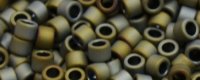TOHO Aiko Precision Cylinder Bead. Green-Grey Metallic Matte TB-613 (image for) TOHO Aiko Precision Cylinder Bead. Green-Grey Metallic Matte TB-613