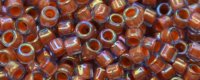 TOHO Aiko Precision Cylinder Bead. Hyacinth Lined Pink Rainbow TB-1824 (image for) TOHO Aiko Precision Cylinder Bead. Hyacinth Lined Pink Rainbow TB-1824