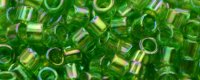 TOHO Aiko Precision Cylinder Bead. Kelly Green Transparent Rainbow TB-167 (image for) TOHO Aiko Precision Cylinder Bead. Kelly Green Transparent Rainbow TB-167