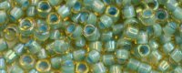 TOHO Aiko Precision Cylinder Bead. Light Aqua Lined Topaz Transparent TB-952 (image for) TOHO Aiko Precision Cylinder Bead. Light Aqua Lined Topaz Transparent TB-952