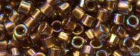TOHO Aiko Precision Cylinder Bead. Light Blue Lined Smoke Topaz Rainbow TB-1809 (image for) TOHO Aiko Precision Cylinder Bead. Light Blue Lined Smoke Topaz Rainbow TB-1809