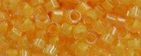 TOHO Aiko Precision Cylinder Bead. Light Squash Lined Topaz Transparent TB-962 (image for) TOHO Aiko Precision Cylinder Bead. Light Squash Lined Topaz Transparent TB-962