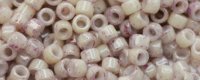 TOHO Aiko Precision Cylinder Bead. Mauve / Cream Marbled Opaque TB-1200 (image for) TOHO Aiko Precision Cylinder Bead. Mauve / Cream Marbled Opaque TB-1200