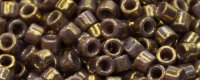 TOHO Aiko Precision Cylinder Bead. Mauve 24k Gilded Marbled Opaque TB-1704 (image for) TOHO Aiko Precision Cylinder Bead. Mauve 24k Gilded Marbled Opaque TB-1704