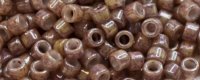 TOHO Aiko Precision Cylinder Bead. Mauve / Peach Marbled Opaque TB-1201 (image for) TOHO Aiko Precision Cylinder Bead. Mauve / Peach Marbled Opaque TB-1201