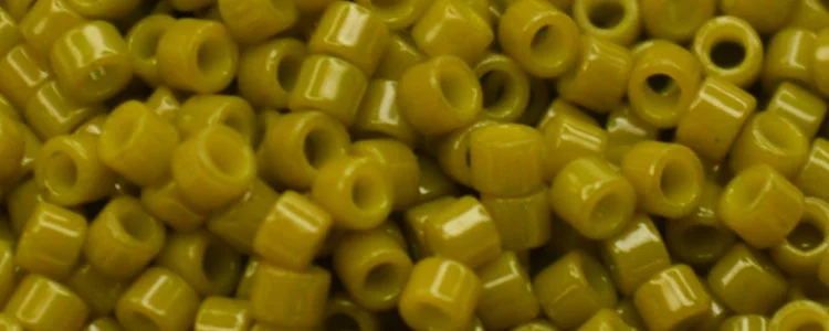 TOHO Aiko Precision Cylinder Bead. Medium Chartreuse Opaque TB-1608 (image for) TOHO Aiko Precision Cylinder Bead. Medium Chartreuse Opaque TB-1608