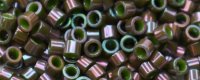 TOHO Aiko Precision Cylinder Bead. Olive Lined Purple Iris TB-1629 (image for) TOHO Aiko Precision Cylinder Bead. Olive Lined Purple Iris TB-1629