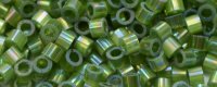 TOHO Aiko Precision Cylinder Bead. Olive Satin Rainbow TB-1566 (image for) TOHO Aiko Precision Cylinder Bead. Olive Satin Rainbow TB-1566