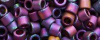 TOHO Aiko Precision Cylinder Bead. Purple Gold Iris Metallic Matte TB-515F (image for) TOHO Aiko Precision Cylinder Bead. Purple Gold Iris Metallic Matte TB-515F