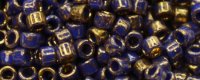 TOHO Aiko Precision Cylinder Bead. Purple 24k Gilded Marbled Opaque TB-1701 (image for) TOHO Aiko Precision Cylinder Bead. Purple 24k Gilded Marbled Opaque TB-1701