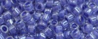 TOHO Aiko Precision Cylinder Bead. Purple Lined Crystal Luster TB-988 (image for) TOHO Aiko Precision Cylinder Bead. Purple Lined Crystal Luster TB-988
