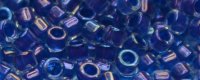 TOHO Aiko Precision Cylinder Bead. Royal Blue Lined Sapphire Rainbow TB-189 (image for) TOHO Aiko Precision Cylinder Bead. Royal Blue Lined Sapphire Rainbow TB-189