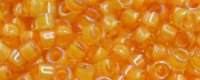 TOHO Aiko Precision Cylinder Bead. Squash Lined Topaz Transparent TB-950 (image for) TOHO Aiko Precision Cylinder Bead. Squash Lined Topaz Transparent TB-950