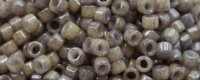 TOHO Aiko Precision Cylinder Bead. Taupe / Cocoa Marbled Opaque TB-1203 (image for) TOHO Aiko Precision Cylinder Bead. Taupe / Cocoa Marbled Opaque TB-1203