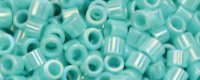 TOHO Aiko Precision Cylinder Bead. Turquoise Opaque Rainbow TB-413 (image for) TOHO Aiko Precision Cylinder Bead. Turquoise Opaque Rainbow TB-413