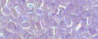 TOHO Aiko Precision Cylinder Bead. Ultra Light Lavender Transparent Rainbow TB-477 (image for) TOHO Aiko Precision Cylinder Bead. Ultra Light Lavender Transparent Rainbow TB-477
