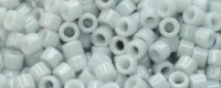 TOHO Aiko Precision Cylinder Bead. Very Light Grey Opaque TB-1600 (image for) TOHO Aiko Precision Cylinder Bead. Very Light Grey Opaque TB-1600