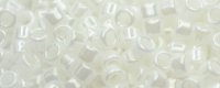 TOHO Aiko Precision Cylinder Bead. White Opaque Luster TB-121 (image for) TOHO Aiko Precision Cylinder Bead. White Opaque Luster TB-121