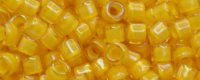 TOHO Aiko Precision Cylinder Bead. Yellow Lined Topaz Transparent TB-949 (image for) TOHO Aiko Precision Cylinder Bead. Yellow Lined Topaz Transparent TB-949