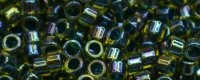 TOHO Aiko Precision Cylinder Bead. Blue Lined Topaz Rainbow TB-1829 (image for) TOHO Aiko Precision Cylinder Bead. Blue Lined Topaz Rainbow TB-1829