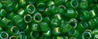 TOHO Aiko Precision Cylinder Bead. Kelly Green Lined Emerald Rainbow TB-1831 (image for) TOHO Aiko Precision Cylinder Bead. Kelly Green Lined Emerald Rainbow TB-1831