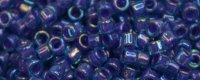 TOHO Aiko Precision Cylinder Bead. Purple Lined Cobalt Blue Rainbow TB-1837 (image for) TOHO Aiko Precision Cylinder Bead. Purple Lined Cobalt Blue Rainbow TB-1837