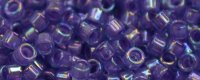 TOHO Aiko Precision Cylinder Bead. Purple Lined Lavender Rainbow TB-1838 (image for) TOHO Aiko Precision Cylinder Bead. Purple Lined Lavender Rainbow TB-1838