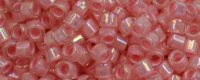 TOHO Aiko Precision Cylinder Bead. Pink Lined Crystal Rainbow TB-1841 (image for) TOHO Aiko Precision Cylinder Bead. Pink Lined Crystal Rainbow TB-1841