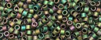 TOHO Aiko Precision Cylinder Bead. Purple-Green Iris Metallic Matte TB-708 (image for) TOHO Aiko Precision Cylinder Bead. Purple-Green Iris Metallic Matte TB-708