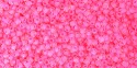 TOHO 8/o Round Seed Bead-Neon Pink Lined Crystal Matte. 8T971 (image for) TOHO 8/o Round Seed Bead-Neon Pink Lined Crystal Matte. 8T971
