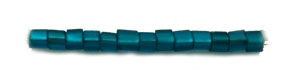 TOHO 1.5mm Cube Beads-Blue Zircon Transparent Matte