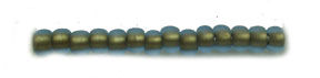 TOHO 11/o Round-Bronze Lined Light Sapphire Rainbow Matte