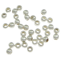 Silver Plate - 2.5mm Round Crimp, 100 pack