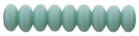 Czech 4mm Rondelle-Turquoise Opaque * Strand of 100 Glass Beads