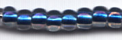 TOHO 6/o Round-Blue Lined Crystal Rainbow