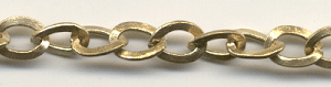 Handmade Java Brass Chain-Hammered Link Chain (image for) Handmade Java Brass Chain-Hammered Link Chain