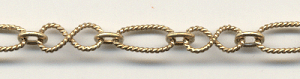 Handmade Java Brass Chain-Textured Figure 8 Chain (image for) Handmade Java Brass Chain-Textured Figure 8 Chain
