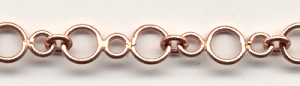 Handmade Java Copper 3 Link Chain
